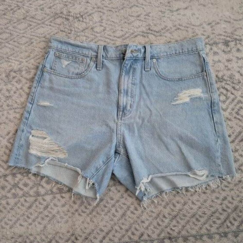 Madewell Jean Shorts Relaxed mid length
